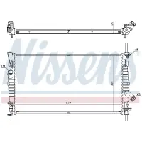 Radiator, racire motor NISSENS 62128