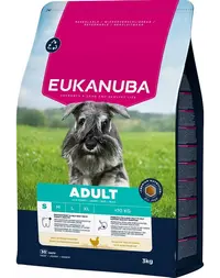 EUKANUBA Adult Small Breeds Chicken 3 kg hrană câini rase mici bogată în pui proaspăt