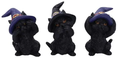 Set de statuete Nemesis Now Adult: Humor - Three Wise Familiars, 9 cm