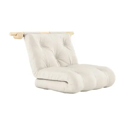 Fotoliu în culoare naturală cu tapițerie din in Hooked – Karup Design