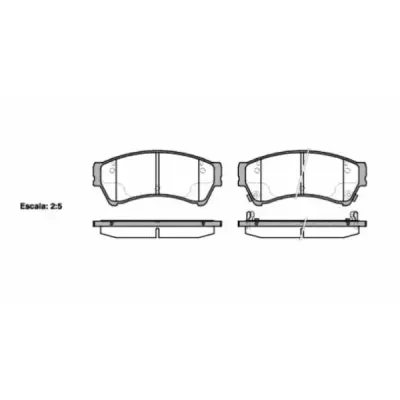 Set placute frana, frana disc REMSA 1196.02