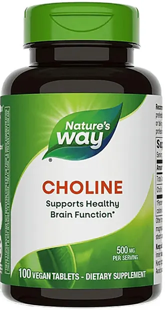 Choline, 500 mg, 100 tablete, Nature’s Way