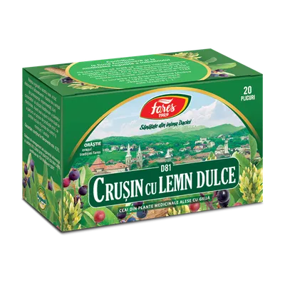 Ceai crusin cu lemn dulce D81, 20 plicuri, Fares