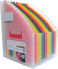 Suport vertical pentru documente OfBox - Cu 12 compartimente
