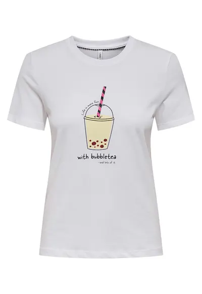 Tricou dama 15349901 - Bumbac organic - Alb - Alb