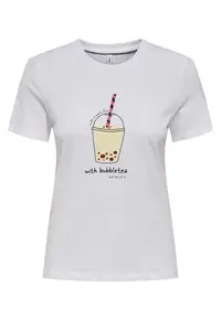 Tricou dama 15349901 - Bumbac organic - Alb - Alb