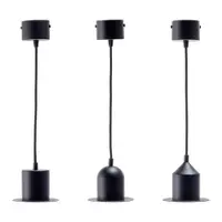 Set 3 lustre pendul EMKO Hat, negru