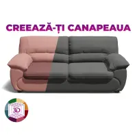 Canapea LUXOR 3L extensibila, 3 locuri, 215x95x95cm, Configurator 3D