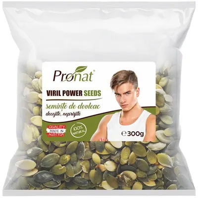 Viril Power Seeds Seminte de Dovleac Decojite Natur 300g