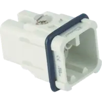Conector Tata - 21x21 - 8p + E 10a 50v / 0,8kv / 3 - Crimp Connection - Gri
