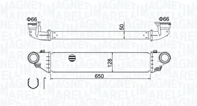 Compresor intercooler potrivit MERCEDES C (CL203), C T-MODEL (S203), C (W203), CLC (CL203), CLK (A209), CLK (C209), SLK (R171) 1.8-2.7D 05.00-06.11