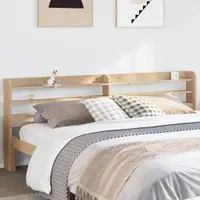 Gossi tablie de pat cu rafturi, 180 cm, lemn masiv de pin