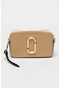 Geanta crossbody din piele The Snapshot - Maro