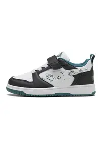 Pantofi sport Rebound V6 Lo Super Puma AC+ PS cu velcro - Alb/Negru/Verde smarald