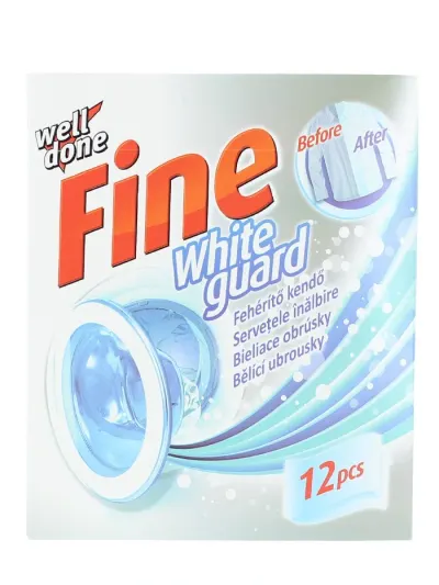 Well Done Fine Servetele inalbire 12 buc White Guard