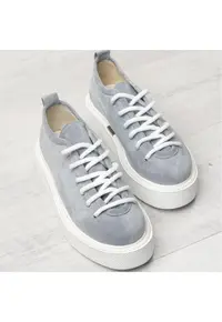 Pantofi casual din piele intoarsa Play - Albastru azur