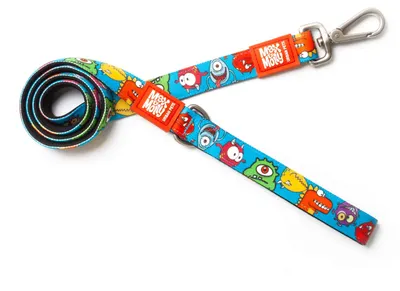 Lesa pentru caini Max & Molly, multicolora, rezistenta la rupere, lungime 120 cm, pentru caini cu greutate de pana la 25 kg