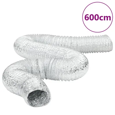 vidaXL Conductă de ventilație, 6 m, Ø12,5 cm, aluminiu