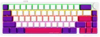 Tastatură mecanică Lorgar - KBP70MW Mini, wireless, Linear, RGB, alb/violet