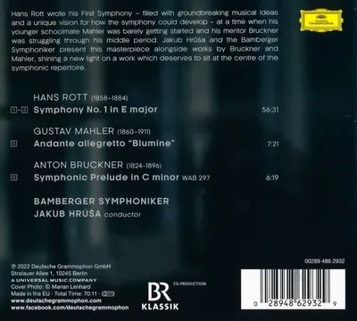 Hans Rott: Symphony No. 1 / Mahler: Blumine / Bruckner: Symphonisches Praludium