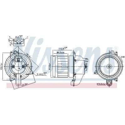 Ventilator, habitaclu NISSENS 87609