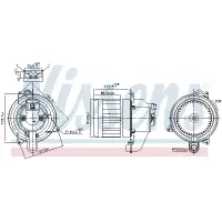 Ventilator, habitaclu NISSENS 87609