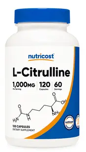 L-Citruline, 1000 mg, 120 capsule, Nutricost