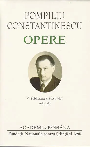 Pompiliu Constantinescu. Opere (Vol.V) - Hardcover - Academia Română, Pompiliu Constantinescu