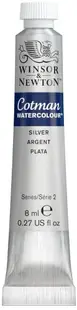 Vopsea pentru acuarelă Winsor & Newton Cotman - Argintiu, 8 ml