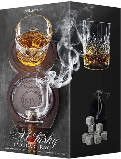 Set pentru whisky cu scrumieră Mikamax