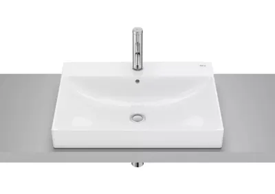 Lavoar Roca Ona A32768N000, montare in blat, 60 x 45 cm, FineCeramic, Alb