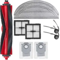Set accesorii PAA-home compatibile cu aspiratorul robot Roborock Q10 S5/ S5 + /Q10 VF/VF + Q10 V/V+ / Q10 X5+, 1 perie centrala, 2 lavete, 2 perii la