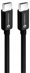 Cablu Forcell - F-Energy C338, USB-C/USB-C, 60W, 1 m, negru