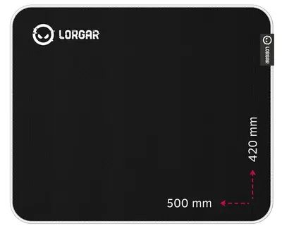 Mouse pad pentru jocuri Lorgar - Legacer 755, XL, moale, negru/violet