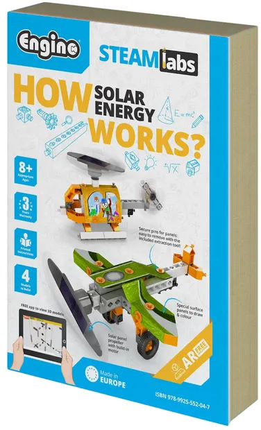Set de construcție Engino Steamlabs - Cum funcționează energia solară