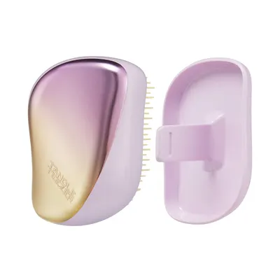 Perie păr, Tangle Teezer, model Compact, galben liliac crom