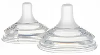Biberon anti-colici cu două zone Canpol - Natural Shape, 3 luni+, 2 bucăți