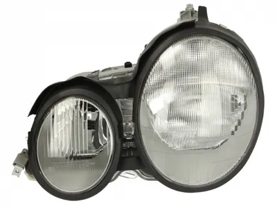 Far stanga (H7, reglaj electric, fundal cromat, fundal transparent) MERCEDES Clasa E 1995-1999