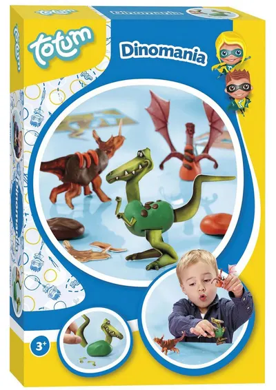 Set de creatie Totum - Fa, singur dinozauri colorati