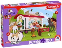 Puzzle pentru copii Schmidt din 100 piese - Foc de tabără lângă rulotă