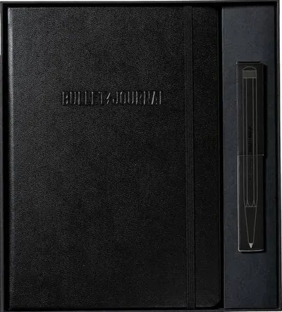 Set cadou Leuchtturm1917 Bullet Journal - Stealth, negru