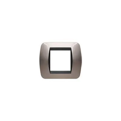 Placa ornament 4 module Nichel Negru Bticino Living