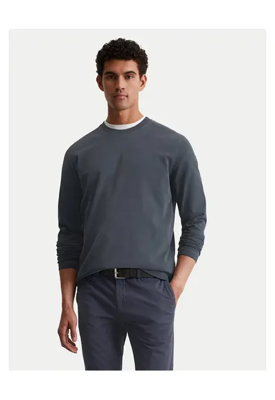 Bluza barbati - bumbac organic - bleumarin