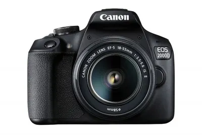 DSLR aparat foto Canon - EOS 2000D, EF-S 18-55mm, negru