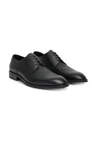 Pantofi barbatesti - piele naturala - negru - confortabili