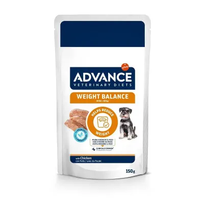 Set 8 buc x 150 gr Hrana dietetica pentru caini Advance Weight Balance