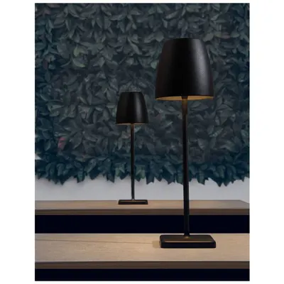 Lampa podea COLT Nisipiu Negru Aluminiu turnat Aluminiu & Acrylic LED 2 Wat 207Lm 3000K IP44 Beam Angle 62O 200-240 Volt Touch Lamp / Battery / USB Wire