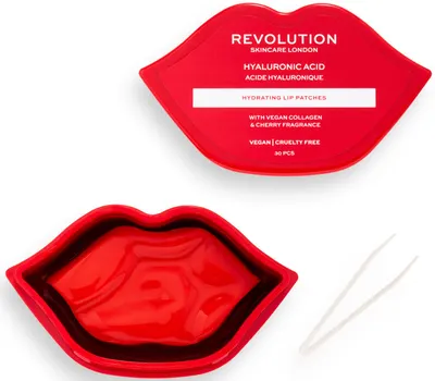 Revolution Skincare Patch pentru buze Hyaluron, 30 buc