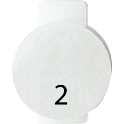 Lentila iluminata cu symbol - TWO - SYMBOL 2 - SYSTEM WHITE