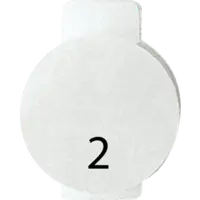 Lentila iluminata cu symbol - TWO - SYMBOL 2 - SYSTEM WHITE